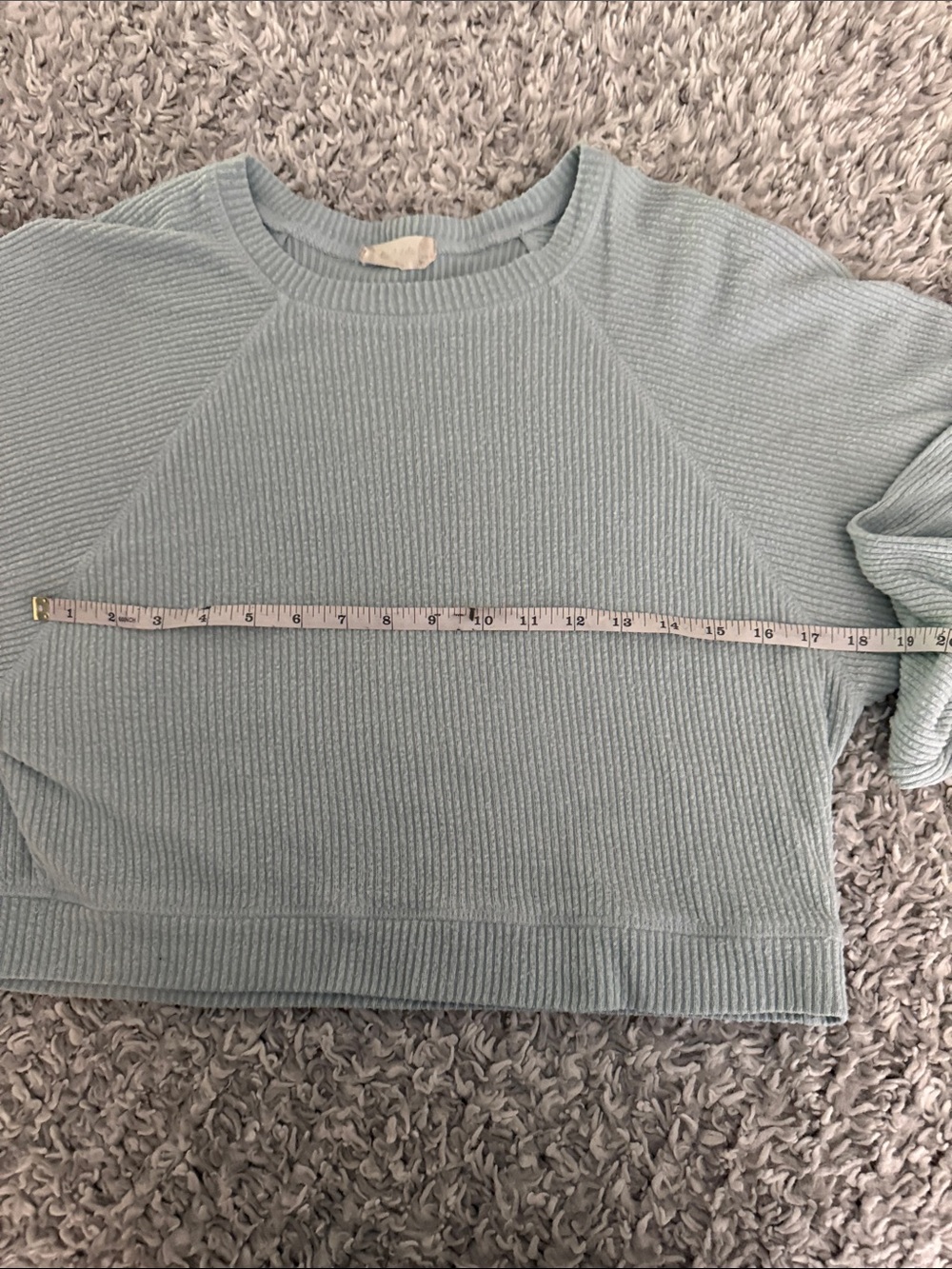 Altar'd State Pale Sage Crewneck Ribbed Pullover - Picture 6 of 6